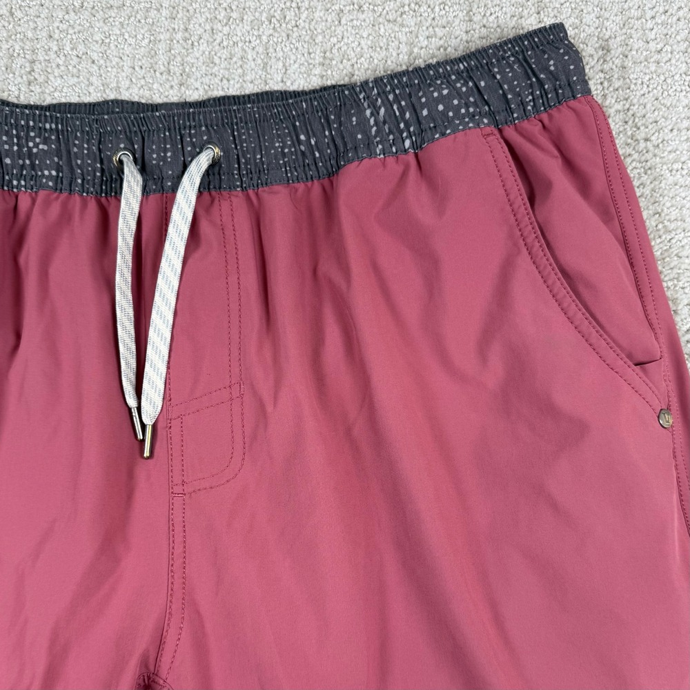 Vuori Mens 2XL Kore Lined 7" Red Athletic Training Gym Performance Shorts - Picture 3 of 8
